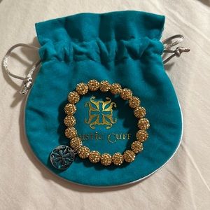 Rose Gold Rustic Cuff Bracelet